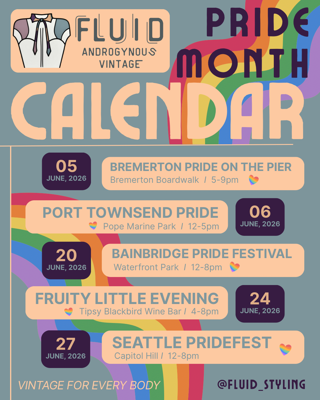 FLUID at Pride throughout western WA