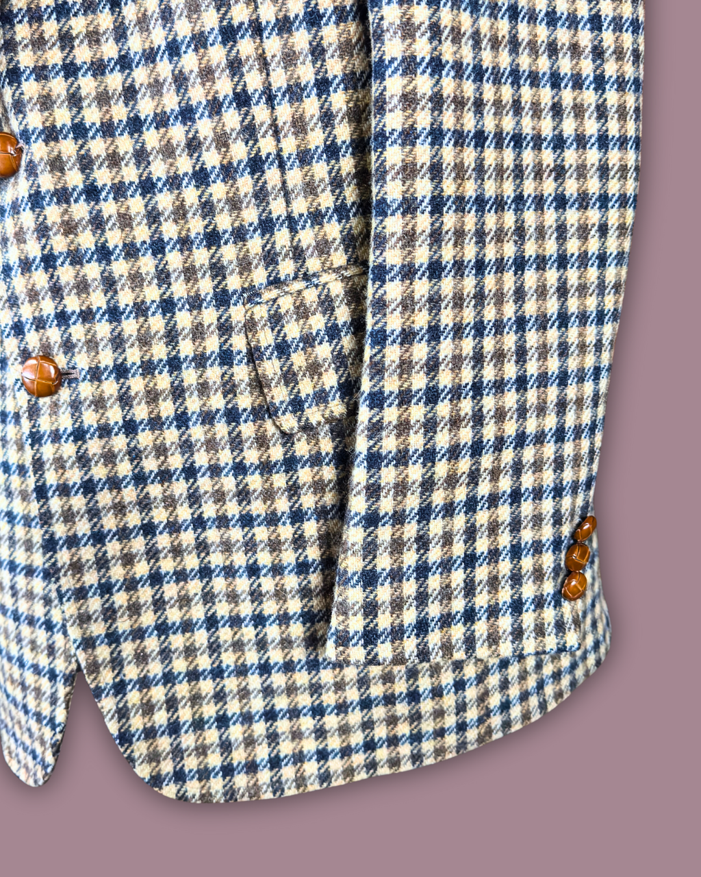 Del Vinci Houndstooth Suit Jacket
