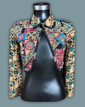 Carole Little Petites Geometric Shrug