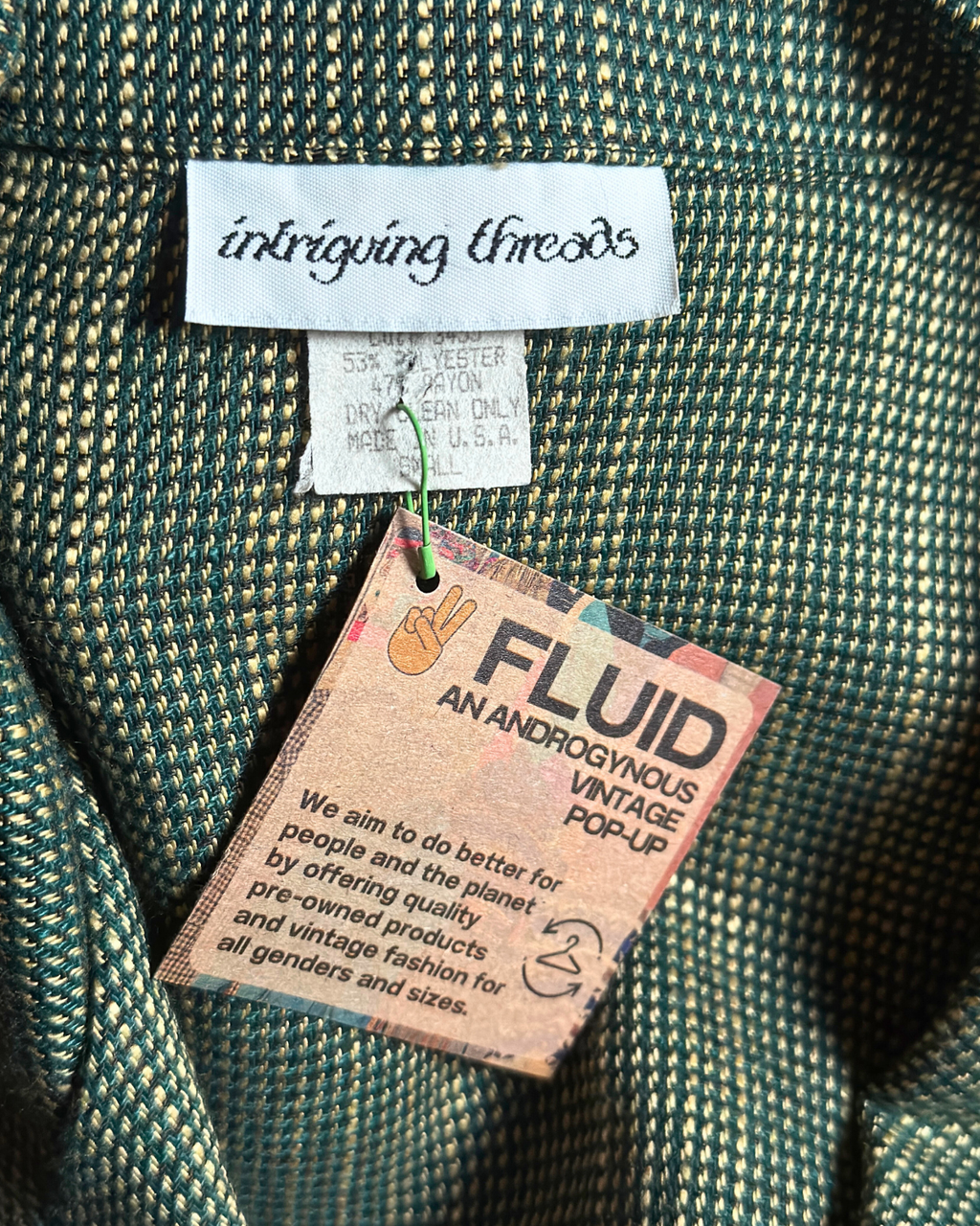 Intriguing Threads Green Blazer