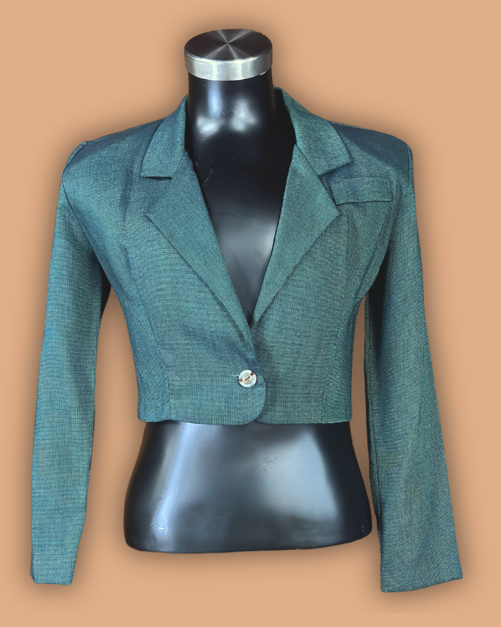 Rampage Green Crop Blazer
