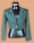 Rampage Green Crop Blazer