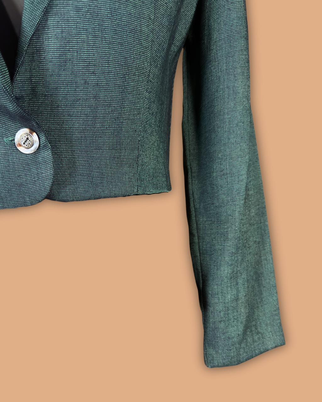 Rampage Green Crop Blazer