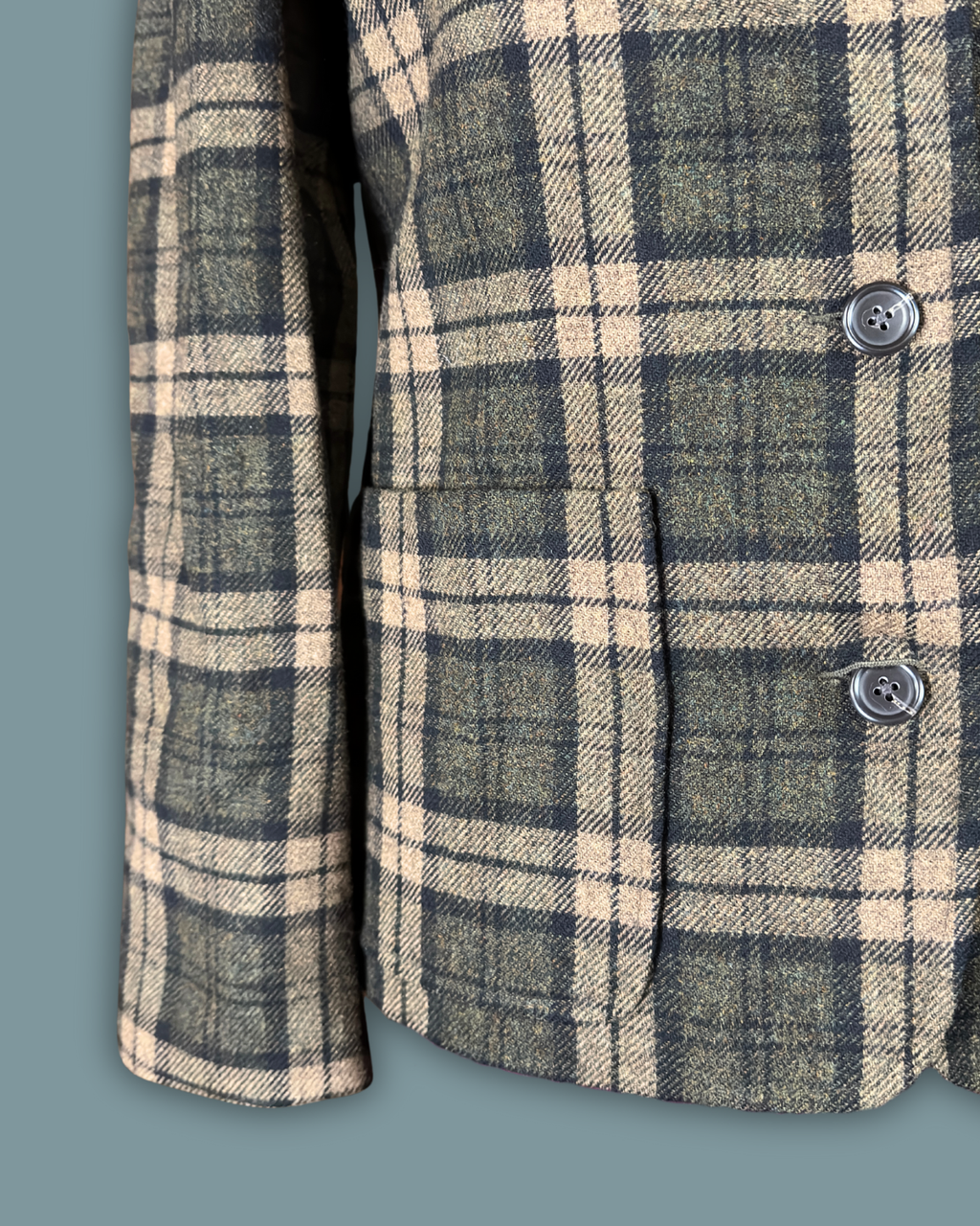 Banana Republic Plaid Wool Blazer