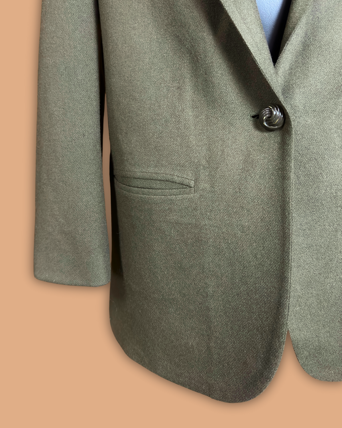 Savanna 114 Olive Wool Blazer
