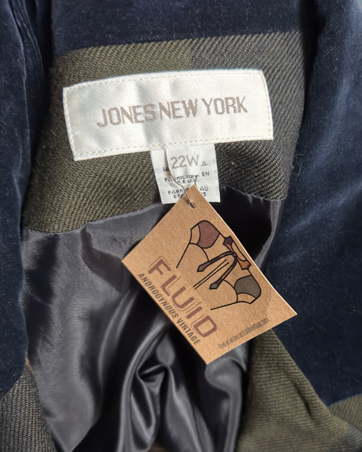 Jones New York Plaid Blazer
