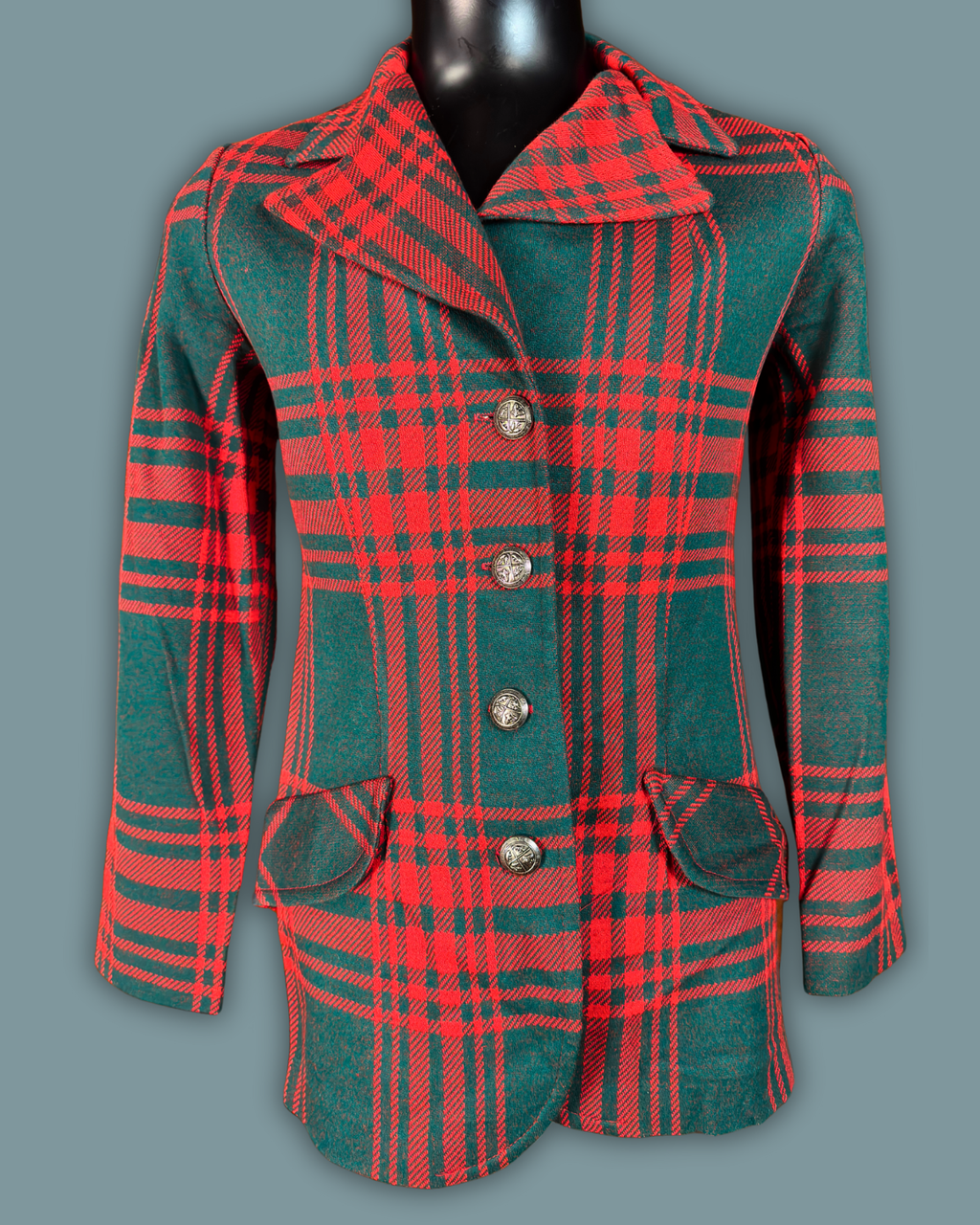Jack Winter Holiday Plaid Blazer