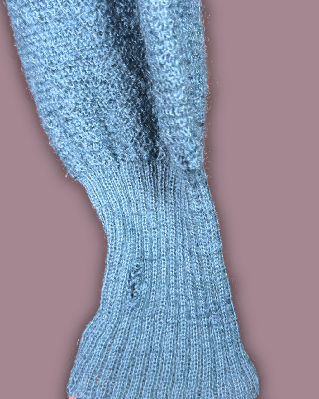 Saxony Casuals Blue Mohair Cardigan