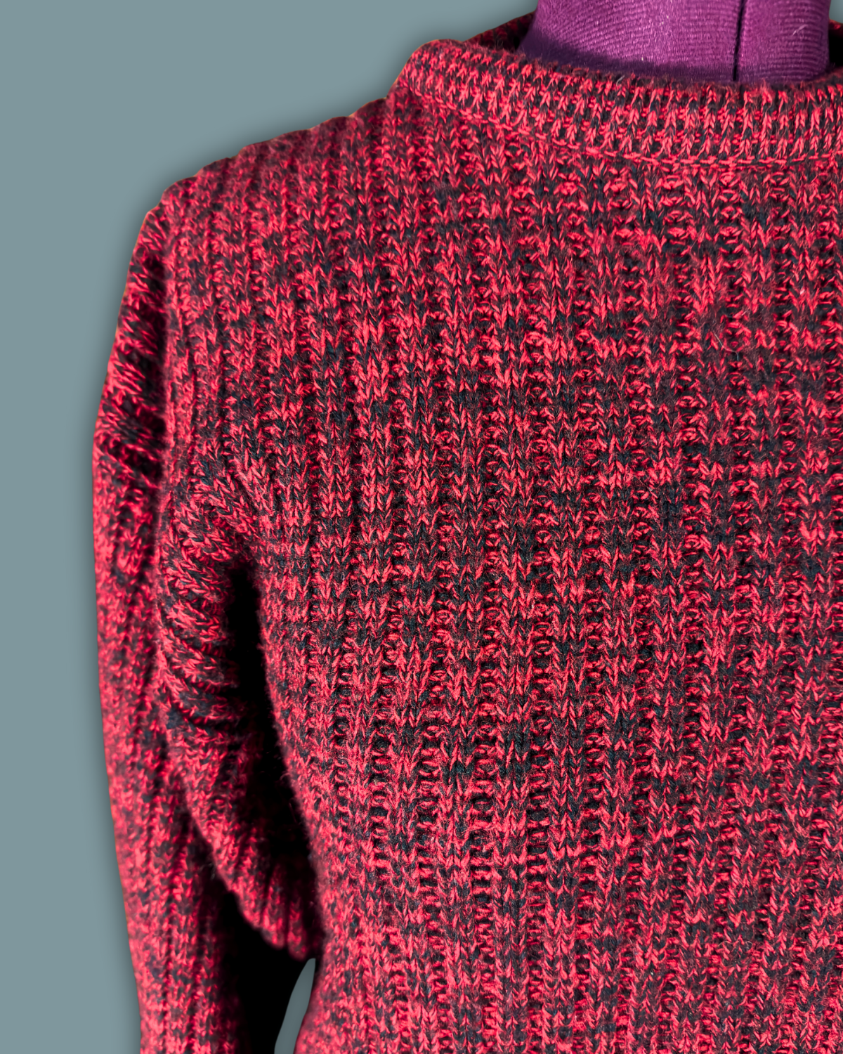 Trend Basics Red Heather Sweater