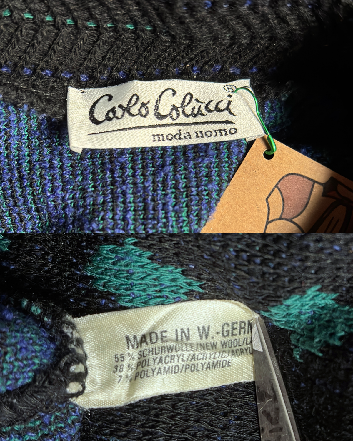 Carlo Colucci Geometric Sweater