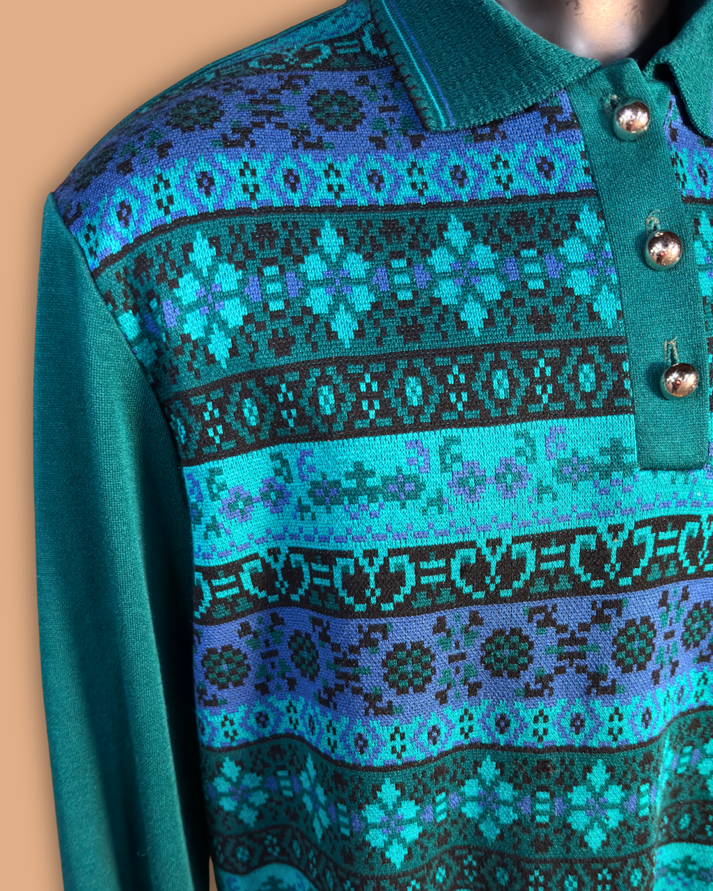 Cricket Lane Teal Sweater