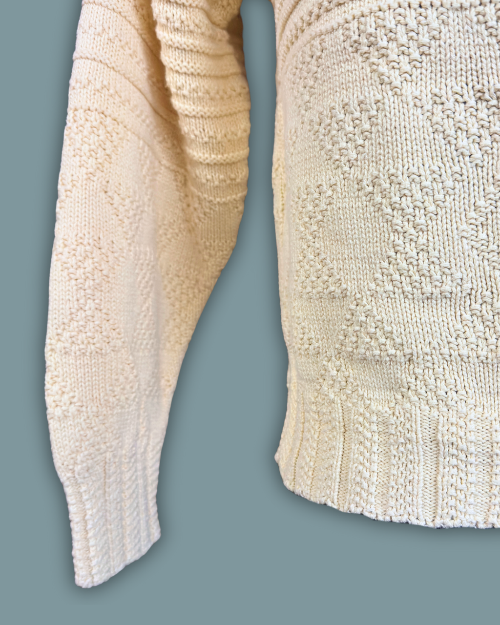 Bedford Fair Cream Geometric Sweater