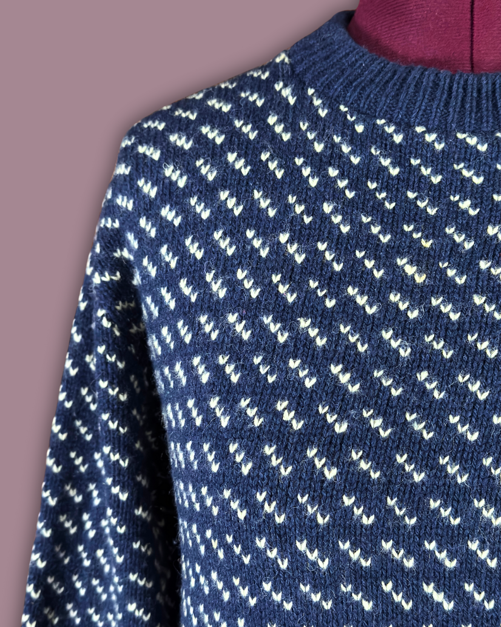 Cambridge Dry Goods Navy Birdseye Sweater