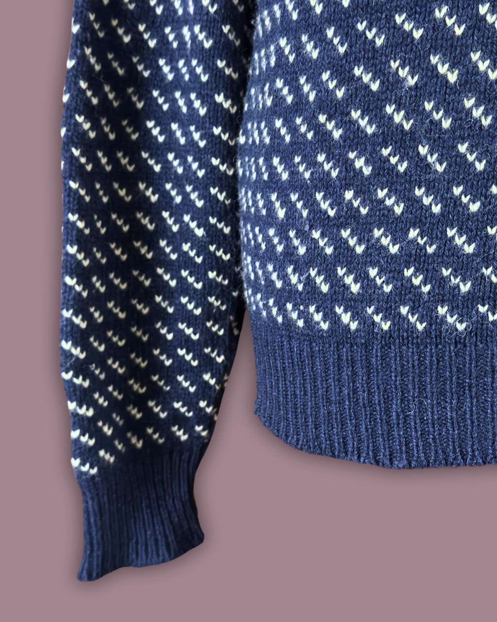 Cambridge Dry Goods Navy Birdseye Sweater
