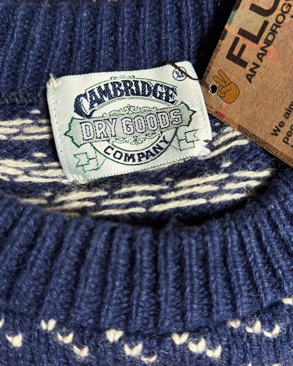 Cambridge Dry Goods Navy Birdseye Sweater