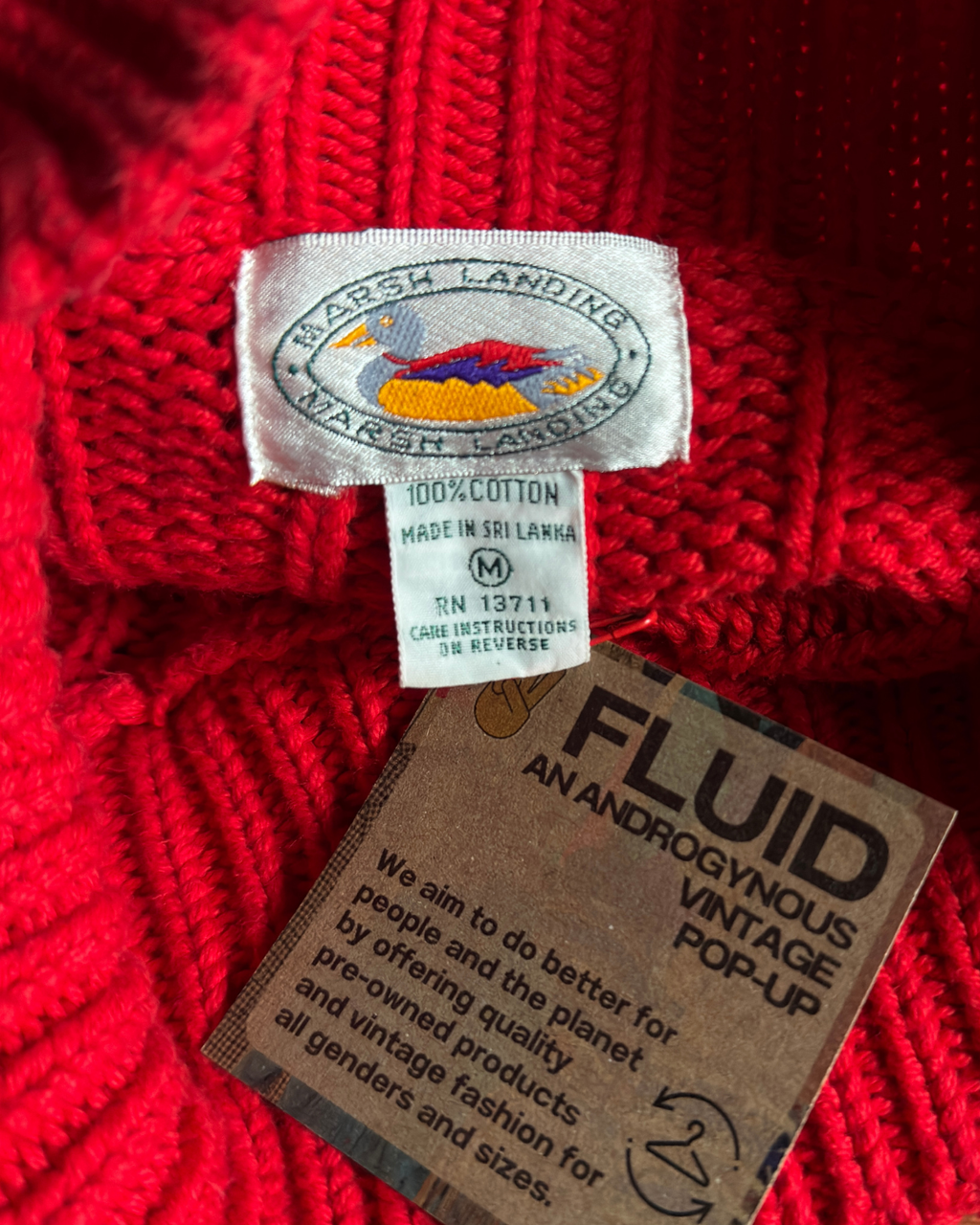 Marsh Landing Red Sweater