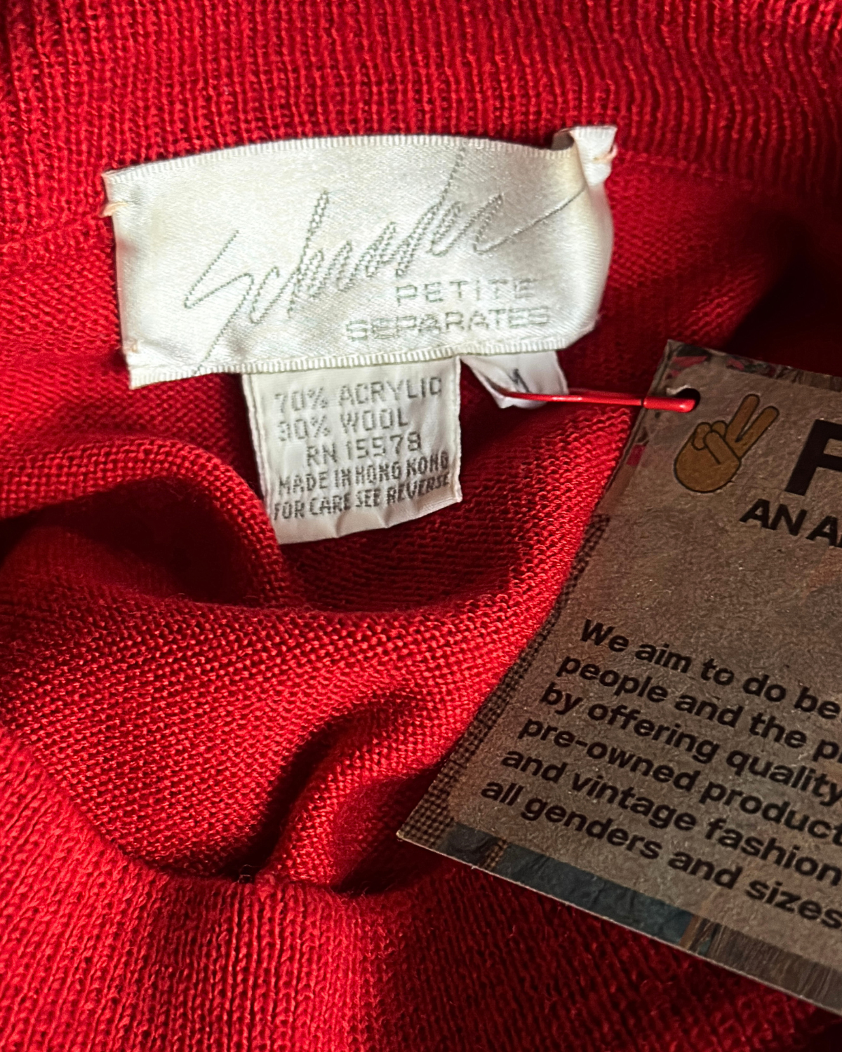 Schrader Red Wool Sweater