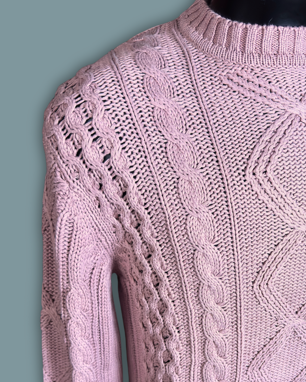 J. Crew Outfitters Pink Fisherman Sweater