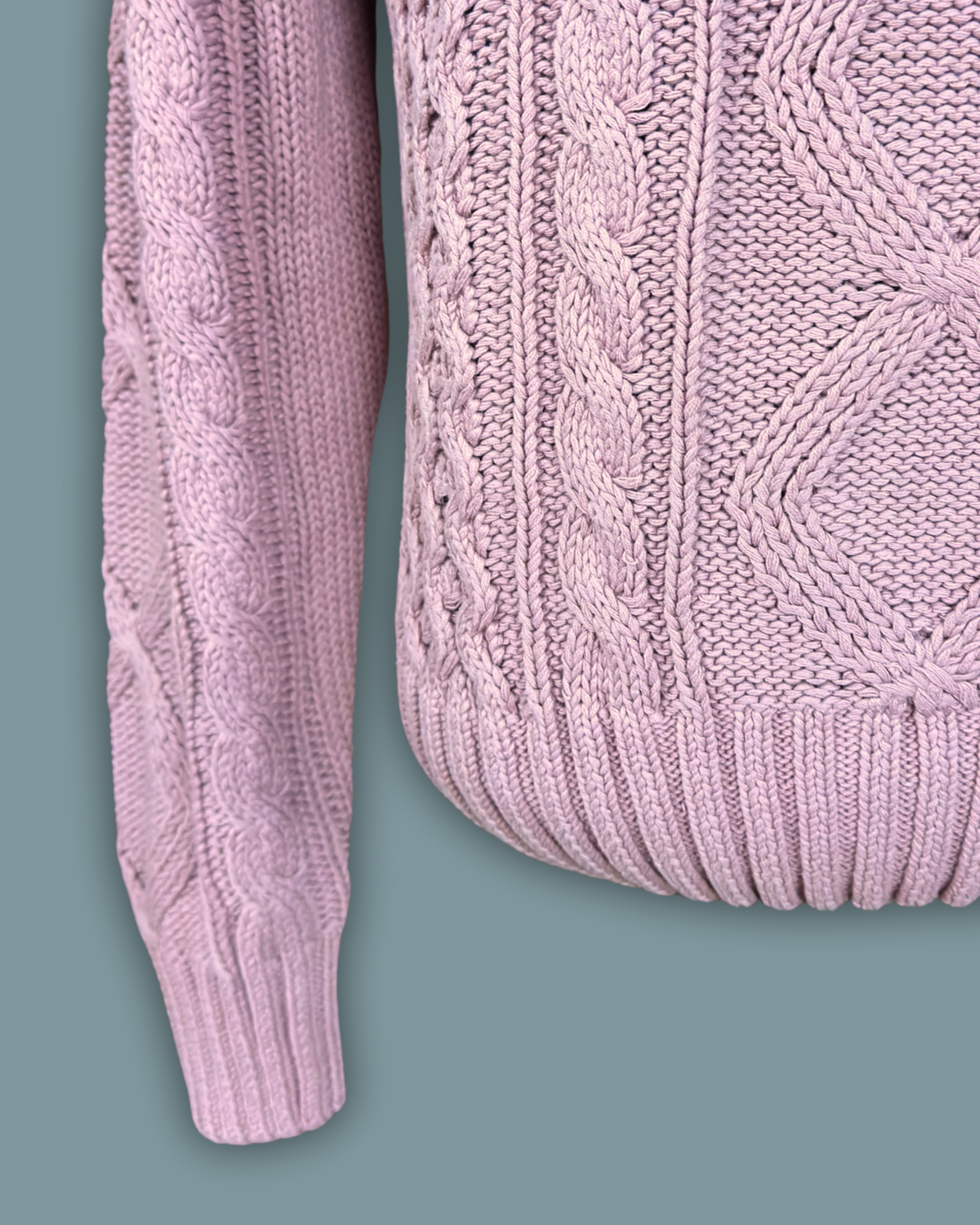 J. Crew Outfitters Pink Fisherman Sweater