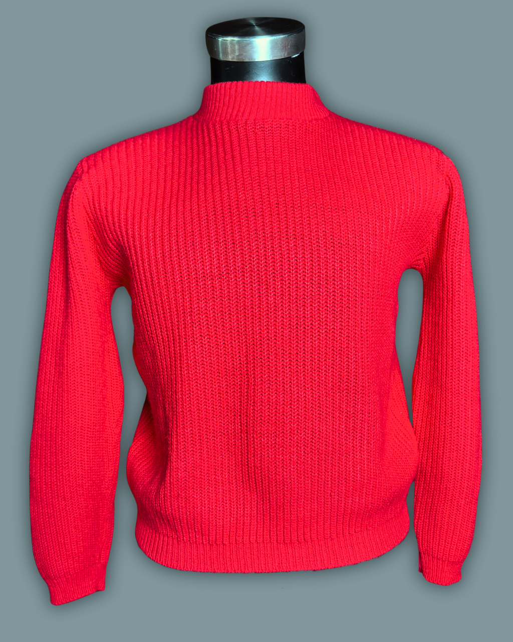 Knitwaves Red Mockneck Sweater