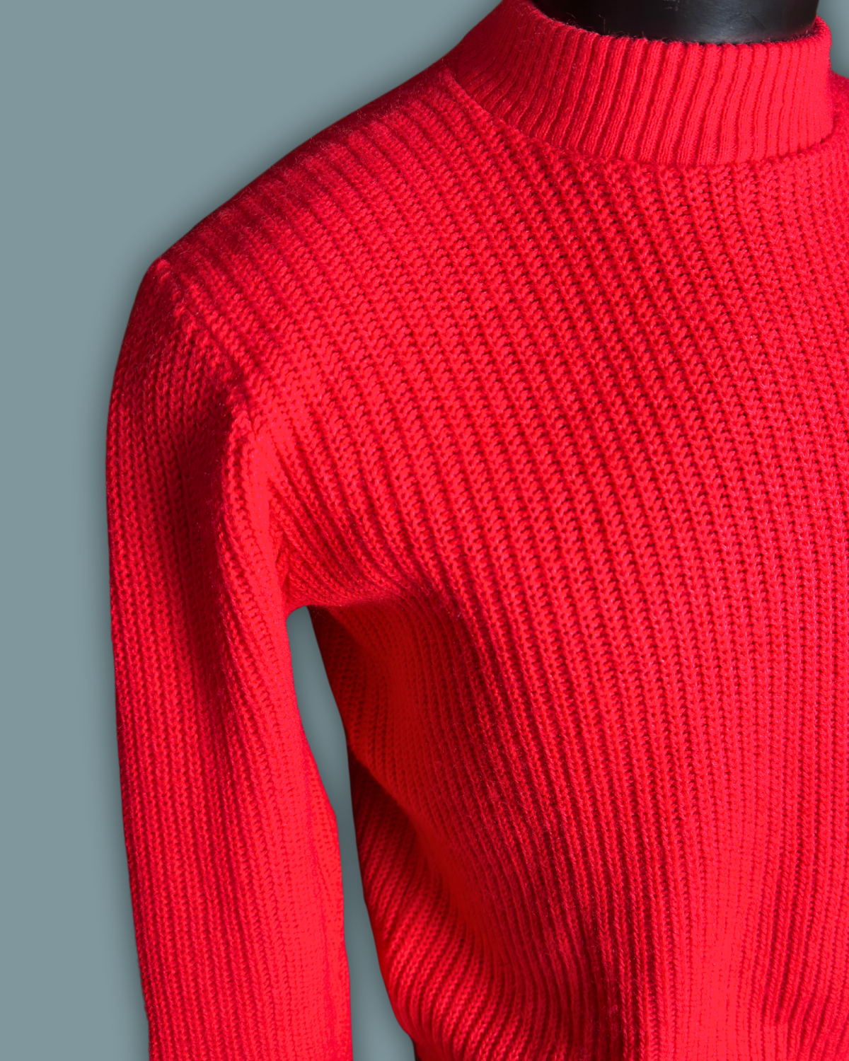 Knitwaves Red Mockneck Sweater