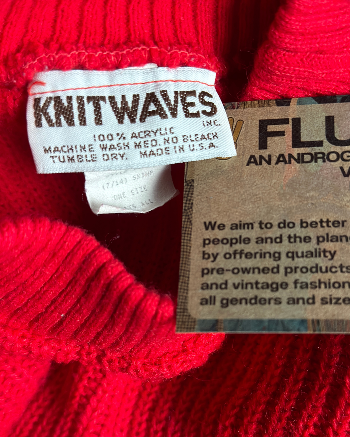Knitwaves Red Mockneck Sweater