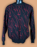 Black Geometric Sweater