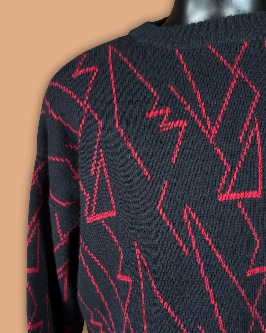 Black Geometric Sweater