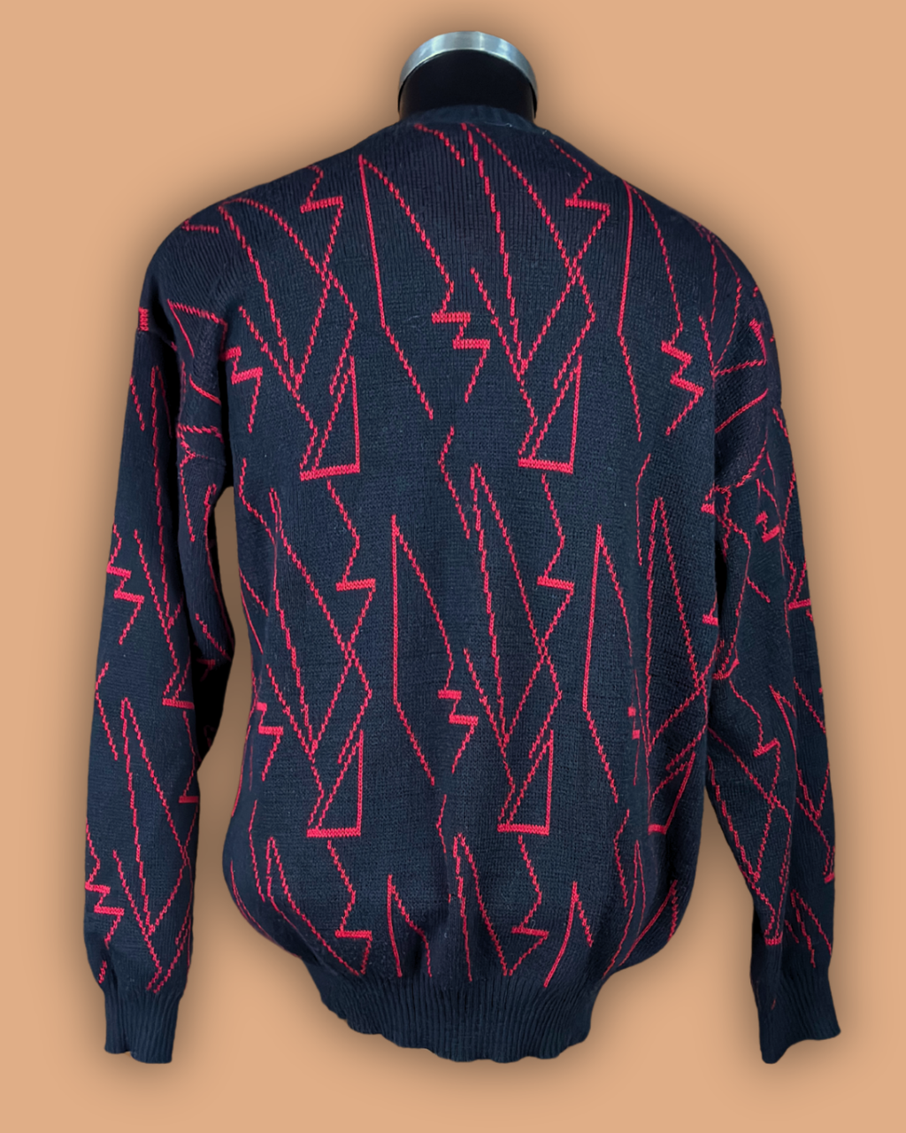 Black Geometric Sweater