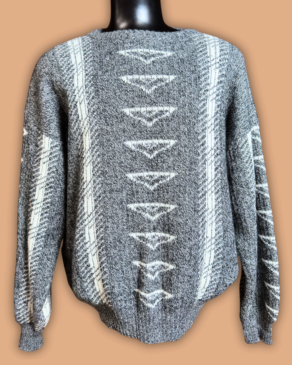Sweaters Grey and White Sweater