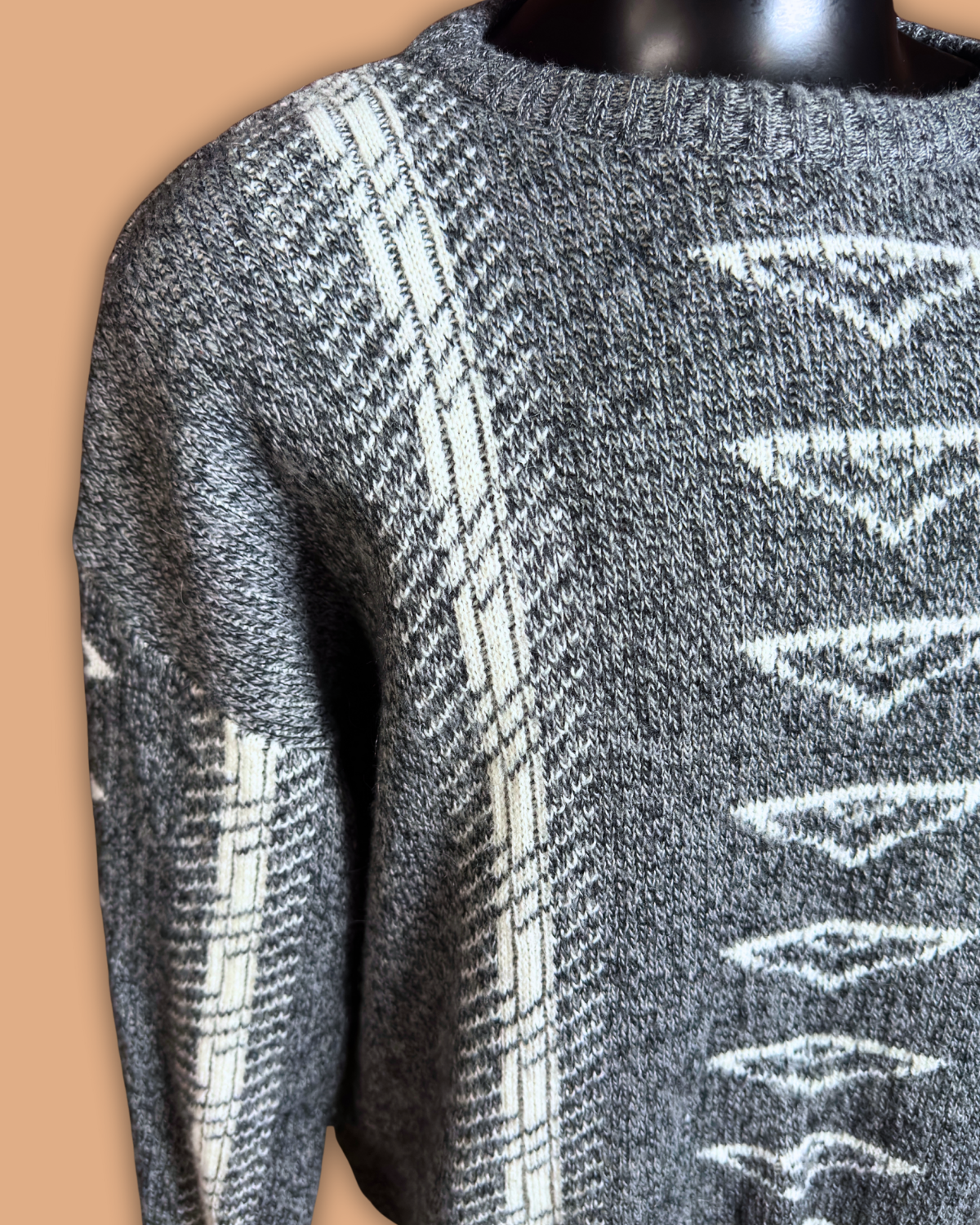 Sweaters Grey and White Sweater