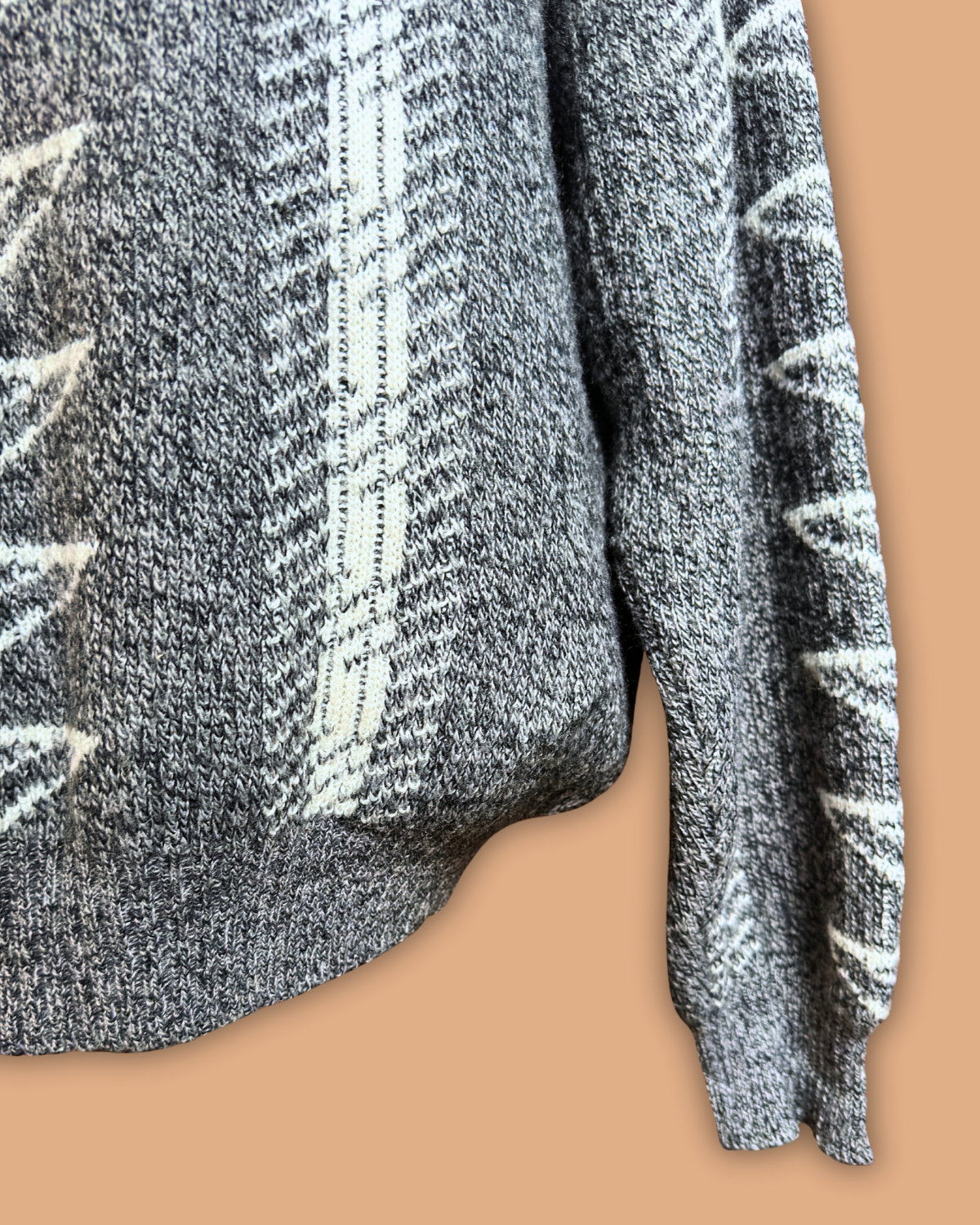 Sweaters Grey and White Sweater