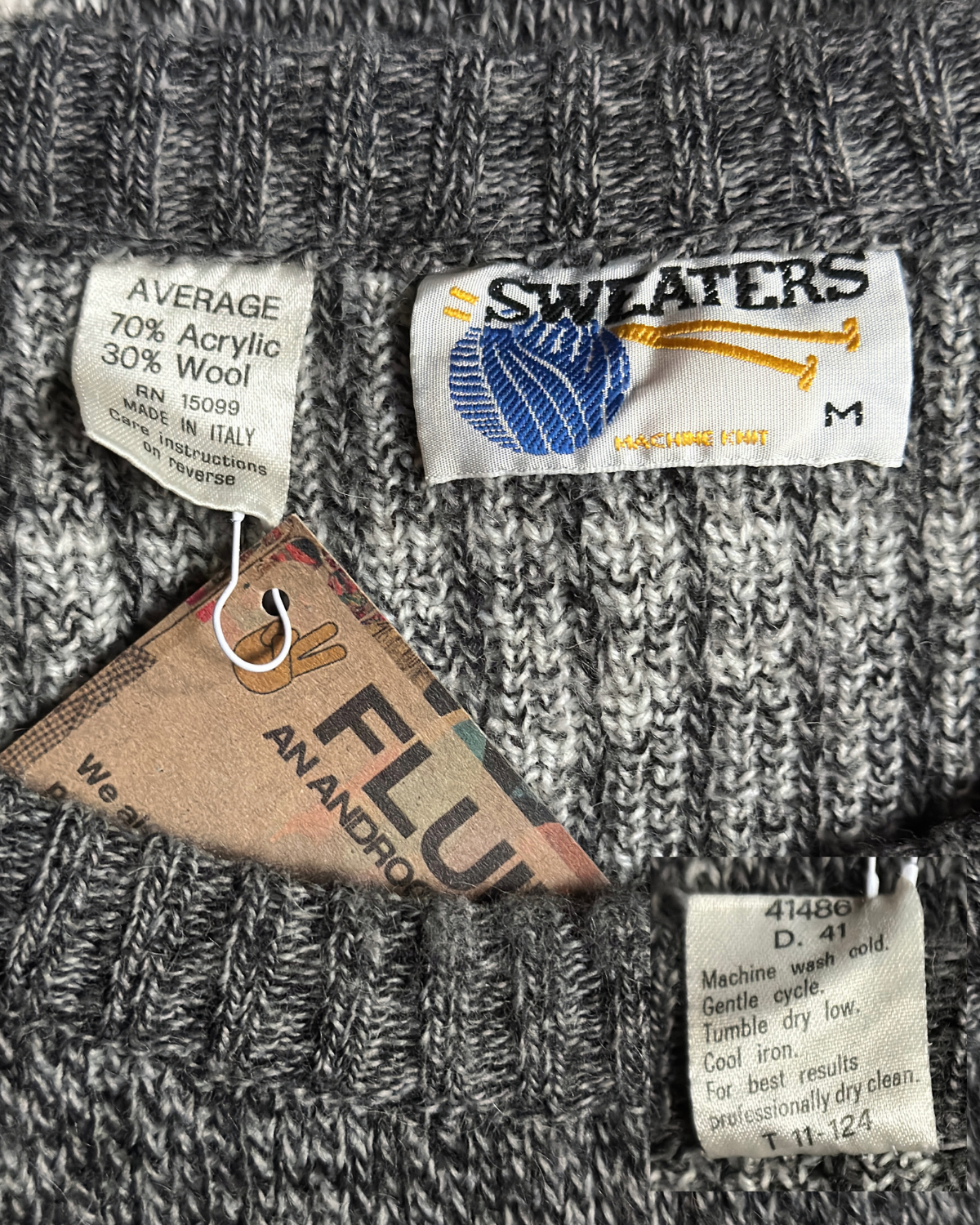 Sweaters Grey and White Sweater