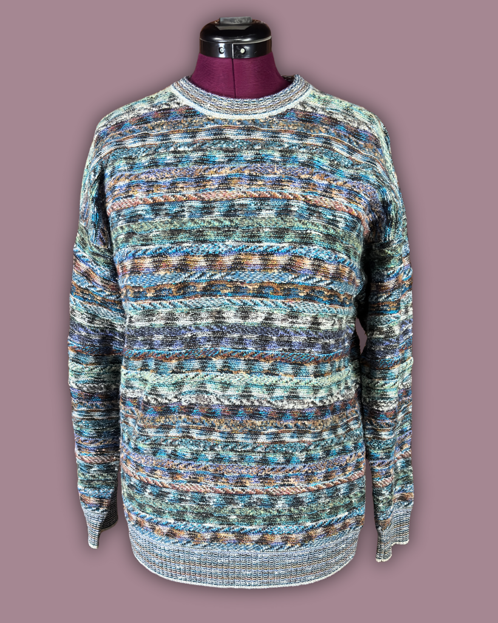 College by Marcazzani Striped Grey Sweater