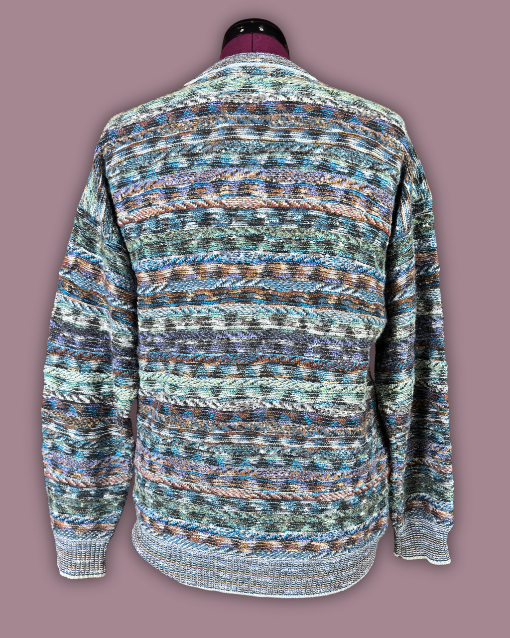 College by Marcazzani Striped Grey Sweater
