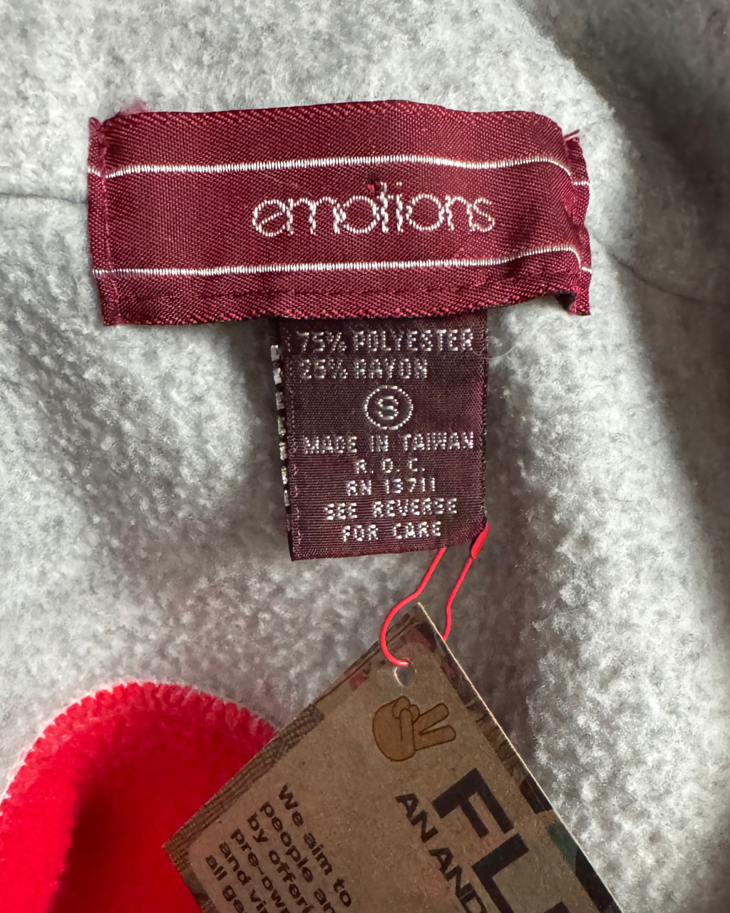 Emotions Red and Grey Sweatshirt