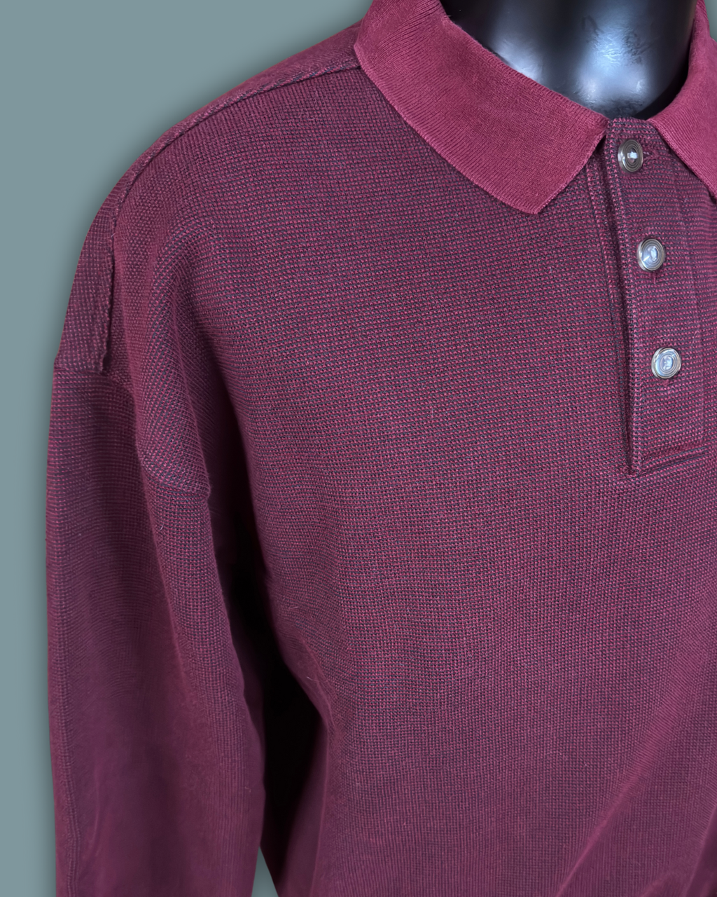 Norm Thompson Maroon Polo Sweatshirt