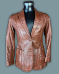 Cevy's Burnt Orange Leather Jacket