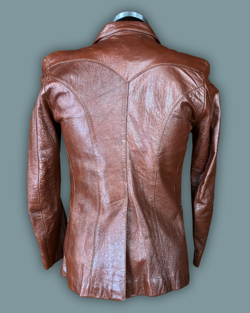 Cevy's Burnt Orange Leather Jacket