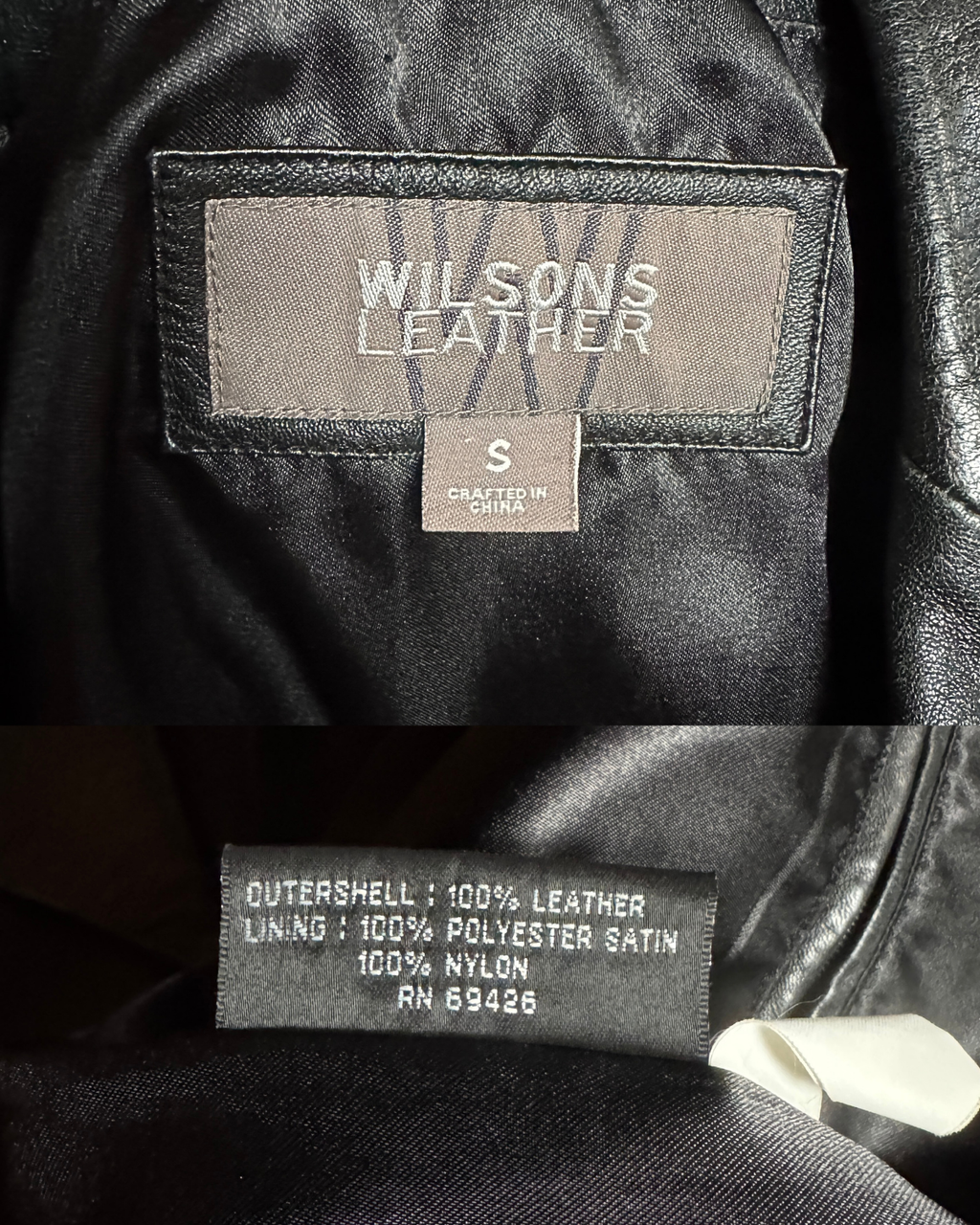 Wilson's Leather Black Jacket
