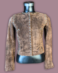 Cache Suede Buttoned Jacket