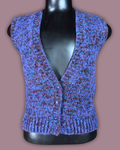 Shapely Knits Purple Sweater Vest