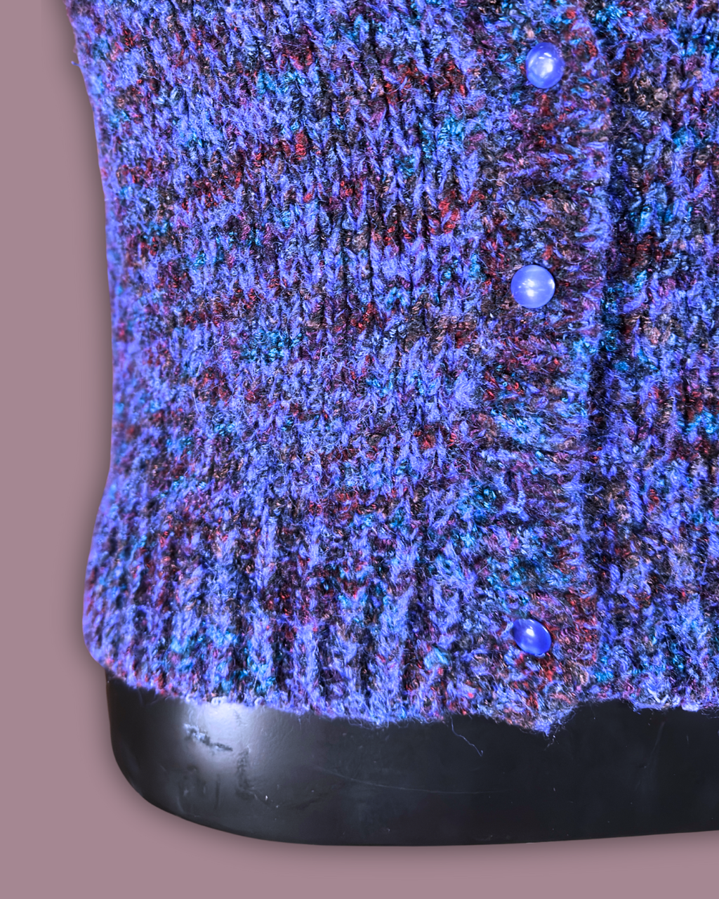 Shapely Knits Purple Sweater Vest