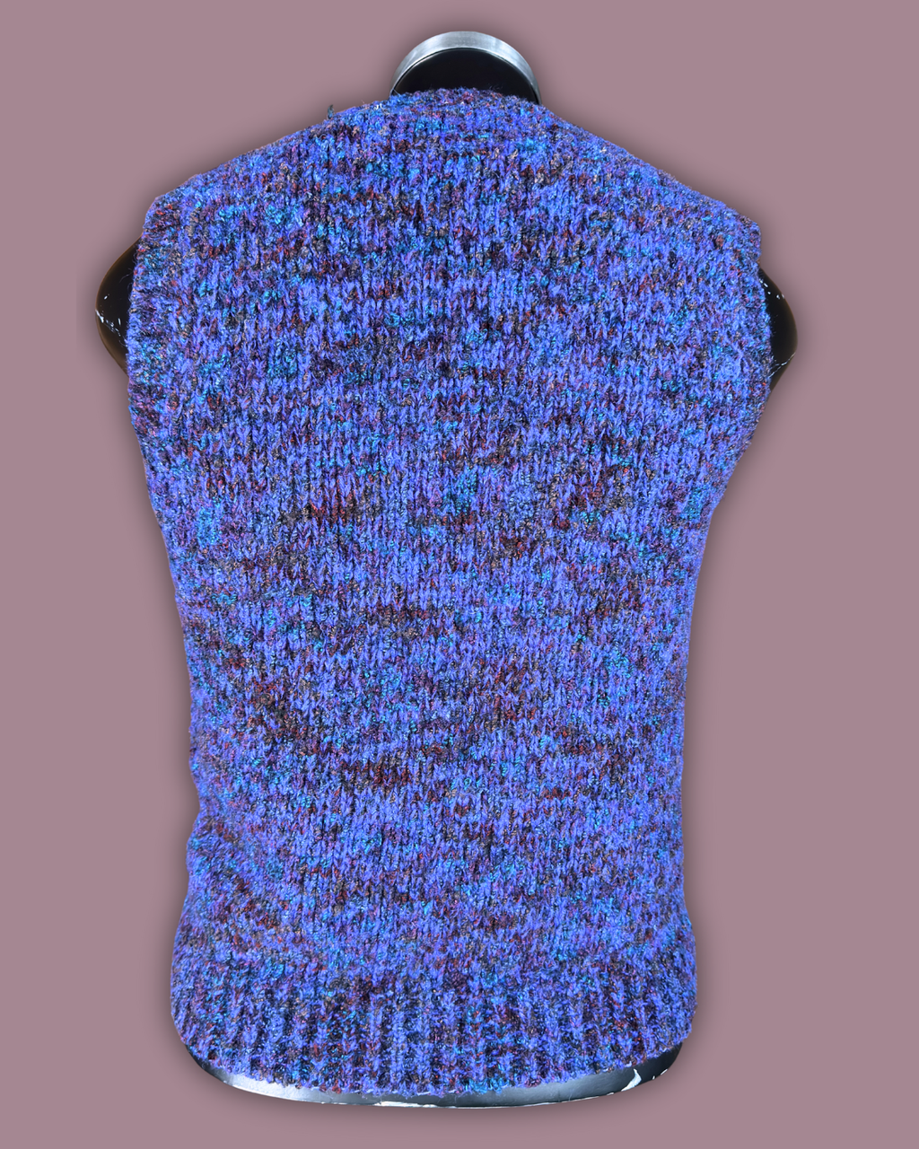 Shapely Knits Purple Sweater Vest
