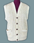 Towncraft Cream Knit Vest