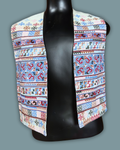 Hilltribe White & Pink Thai Vest