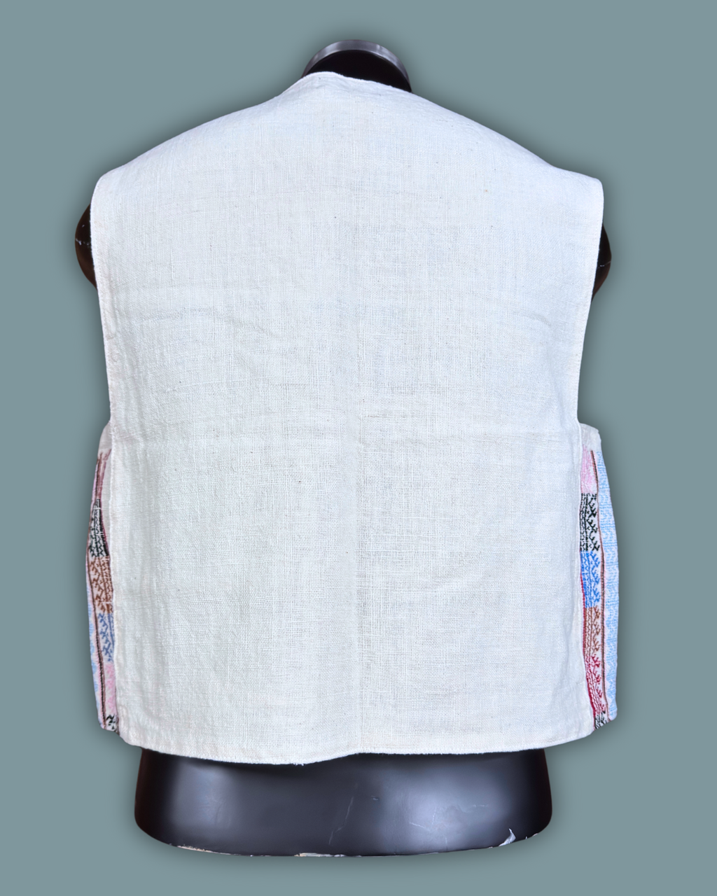 Hilltribe White & Pink Thai Vest