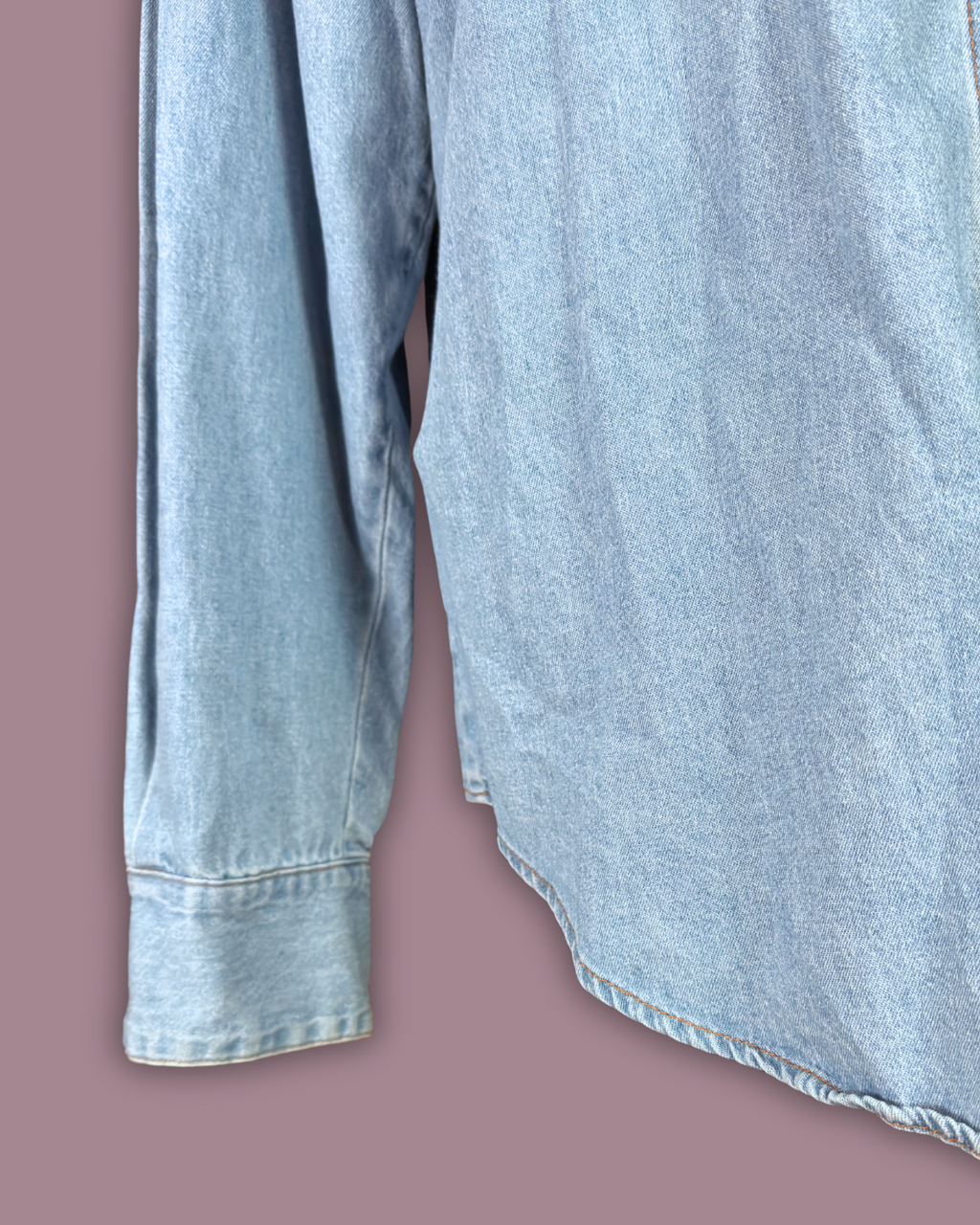 SAP MAN Denim & Leather Shirt