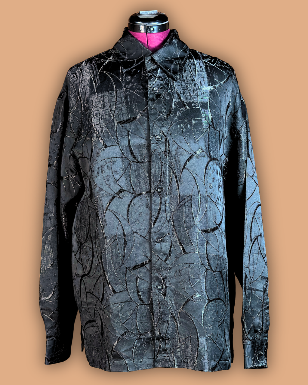 Syllables System Black Threadwork Shirt