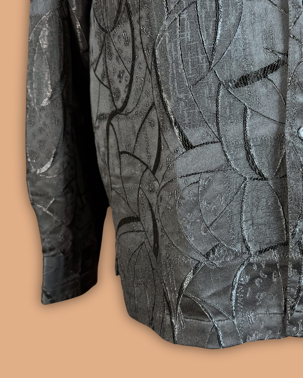 Syllables System Black Threadwork Shirt